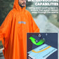 Hooded Rain Poncho for Adult Waterproof Lightweight Raincoat