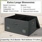 75 Quarts Extra Large Decorative Storage Bins with Lids (3 Count)