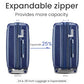 4 Piece Expandable Hardshell Pink Luggage Sets with Spinner Wheels (4 Count)
