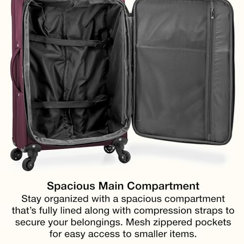 Anzio Softside Expandable Luggage with Spinner Wheels