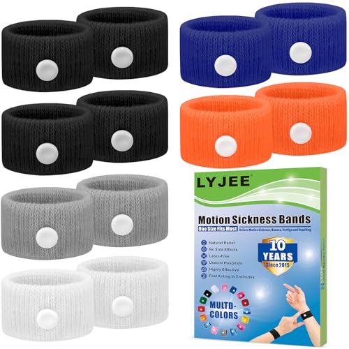 Motion Sickness Bracelets for Adults (6 Count)
