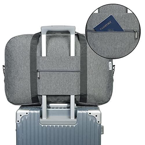 Foldable Carry on Luggage 22x14x9 Airline Approved Duffle Bag for Travel Packable Duffel Bag for Traveling Airplane for Women and Men 40L