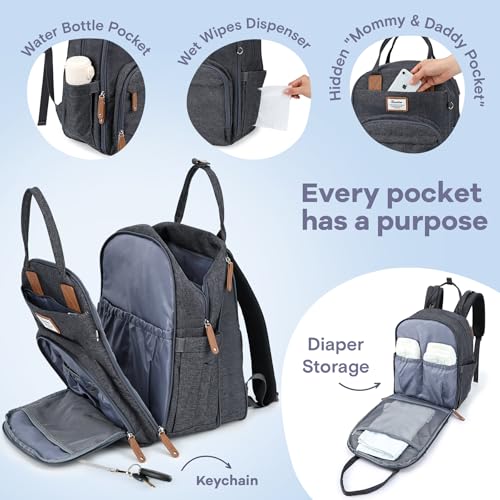 Baby Diaper Bag Backpack with Changing Pad