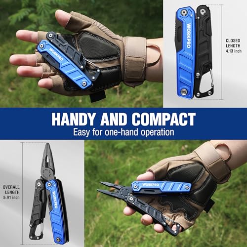 Multitool 11 in 1 Camping Tools with Pocket Clip and Sheath