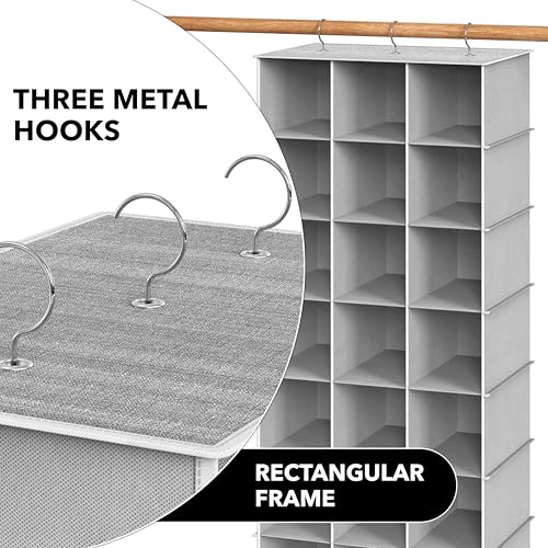 24 Section Shelves Hanging Shoes Organizer