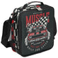 Racing Car Retro Kids Lunch Bag Insulated Lunch Box Mini Cooler Back to School Thermal Meal Tote Kit Bento Tote Bags Lunchbox for Boys Girls (Car Racing)