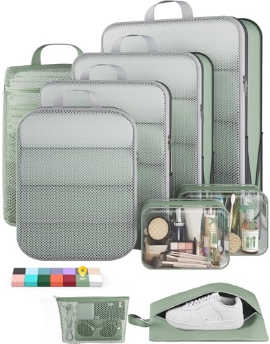 9 11 Set Compression Packing Cubes for Travel Essentials (9 Count)