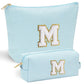 Initial Makeup Bag for Girls Women