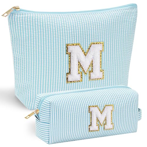 Initial Makeup Bag for Girls Women