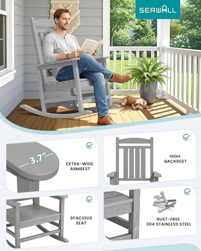 Outdoor Rocking Chair Set of 2 (2 Count)