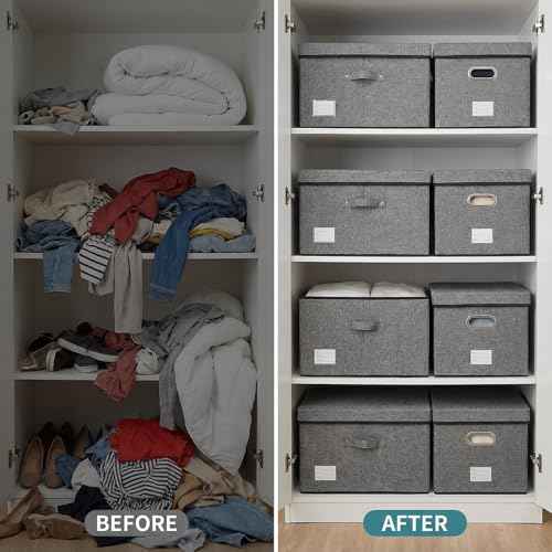 Storage Bins with Lids [3 (3 Count)