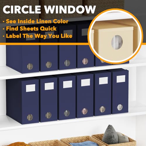 12 Pack Bed Sheet Organizers and Storage (12 Count)