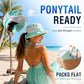 UVCoolix UPF 50+ Wide Brim Ponytail Sun Hat