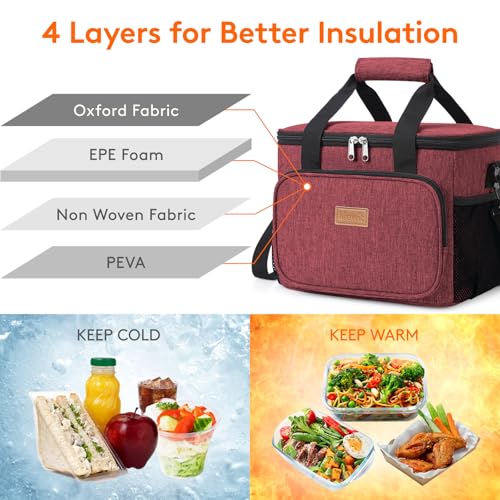 Large Lunch Bag (Burgundy / Large(15L))