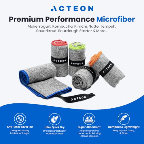 Microfiber Gym Towels 5 Pack (5 Count)