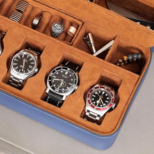 8 Watch Travel Case Storage Organizer for 8 Watches