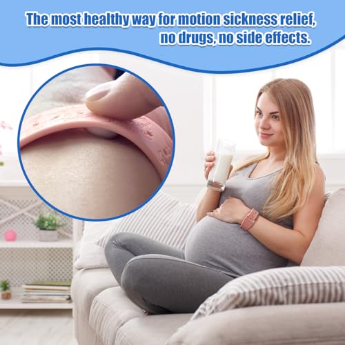 Motion Sickness Bracelets Wristband Sea Sickness for Adult Kids & Pregnant Women (4 Count)