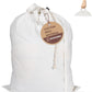 LFH Home Cotton Canvas Extra Large Laundry Bag with Handle, Heavy Duty Drawstring Closure Washable Laundry Bags School Travel, Home, Hotel, College Dorm, Organizer Sack, Toys Clothes 28x40-White