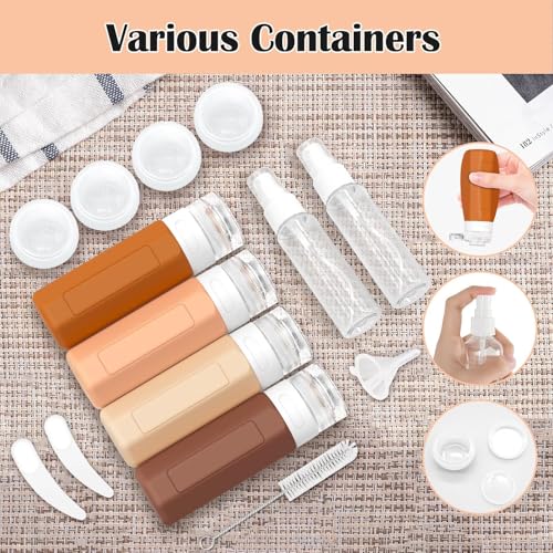 Travel Bottles for Toiletries 3oz (17 Count)