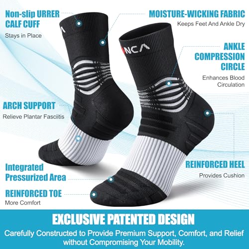 Professional Compression Socks for Women Men Circulation (2 Count)