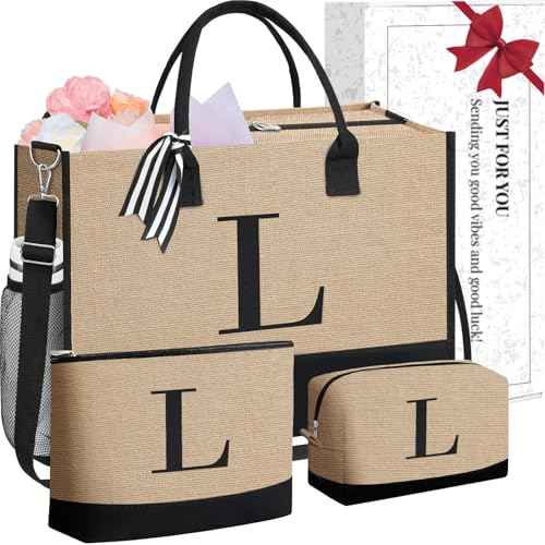 Initial Tote Bag