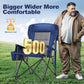 Oversized Camping Chairs High Back Heavy Duty Lawn Chair 500LBS