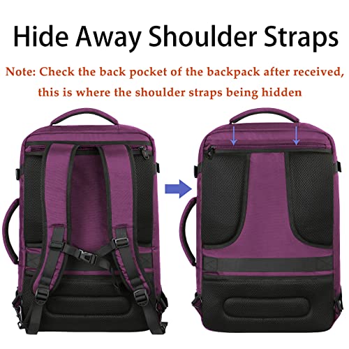 Large Purple Travel Backpack