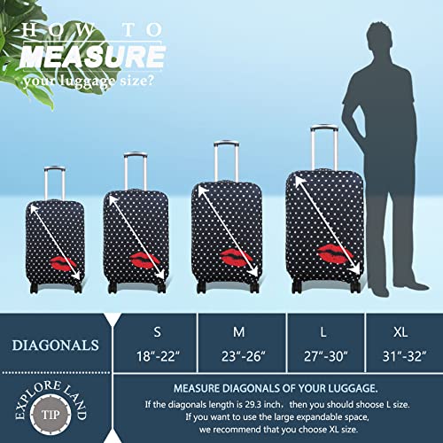 Travel Luggage Cover Suitcase Protector Fits 27