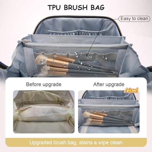 Travel Makeup Bag Cosmetic Bags for Women (3 Count)