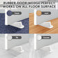 12 Pcs Heavy Duty Rubber Door Stops Wedge Stackable (12 Count)