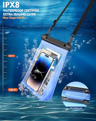 Large Waterproof Phone Pouch Floating