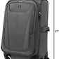 Travelpro Maxlite 5 Softside Expandable Luggage with 4 Spinner Wheels, Lightweight Suitcase, Men and Women, Shadow Grey, 2-Piece Set (21/25)