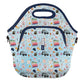 LunchTote Zippered Bag Insulated Neoprene Caddy (Fast Talker / X-Large 6.5 Quart Lunch Tote)