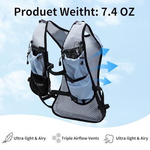 Lightweight Hydration Backpack Running Vest with 1.5L Water Bag