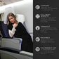 Lightweight Airplane & Travel Blanket with Foot Pockets