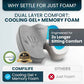 Extra Large Gel & Memory Foam Seat Cushion