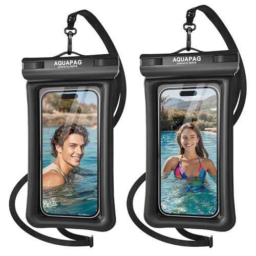 IPX8 Floating Waterproof Phone Pouch 2 Pack (2 Count)