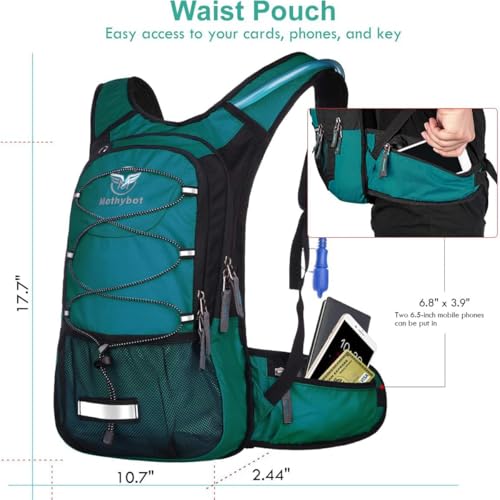 Insulated Hydration Backpack Pack with 3L BPA Free Leak Proof Water Bladder