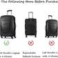 24 Inch Luggage Cover for Suitcase Waterproof Dust