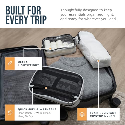 3 Piece Travel Toiletry Bag Set