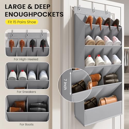Over the Door Shoe Rack for Closet Fit 18+ Pairs
