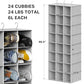 24 Section Shelves Hanging Shoes Organizer