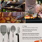 Grilling and Camping Cooking Utensils Set for The Outdoors BBQ (35 Count)