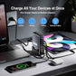 600W Fast Charging 8 Port USB C Charger Block with Nylon Fast Charging Cable