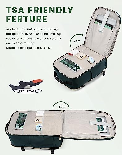 50L Travel Backpack Flight Approved Carry on Backpack