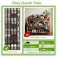 Over the Door Shoe Organizer with 40 Large Breathable Mesh Pockets