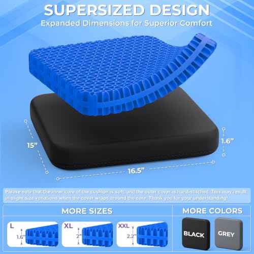 Gel Seat Cushion for Long Sitting