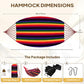 Cotton Camping Hammock Portable with Tree Straps Holds 660lbs