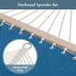 Two Person Hammock with Spreader Bars and Detachable Pillow