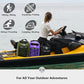5/10/25/30/40L Waterproof Dry Backpack & Phone Case- Large Floating Dry Bag for Kayaking, Travel, Hiking, Fishing, Camping, Motorcycles & Beach, Heavy-Duty Roll Top Men/Women (Purple)